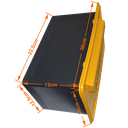 Ver imagem 2 de Caixa de Correio Amarela de Plástico Duro Parede e Grade