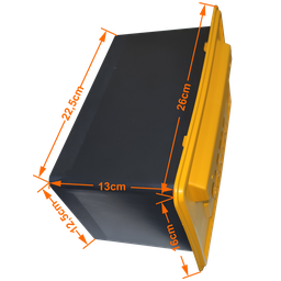 Caixa de Correio Amarela de Plástico Duro Parede e Grade - 2