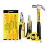 Kit Ferramentas Fertak (alicate Universal, Trena, Estilete, Chaves, Martelo) - 1