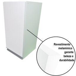 Armário Aéreo Branco 30cm Lavanderia Porta Direita Montado - 4