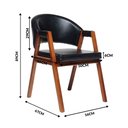 Ver imagem 3 de Kit 8 Cadeiras Sala de Jantar Premium com Braço Madeira Maciça Corino Movellu Home