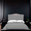 Ver imagem 6 de Cabeceira Kate para Cama Queen 1,60 Veludo Cinza Claro Bz Home Decor