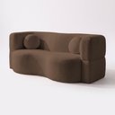 Ver imagem 2 de Sofá Cama Bolge 1,88m Xpand Tech Tecido Bouclê Marrom Cama Inbox