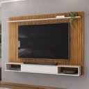 Ver imagem 2 de Painel Tv 70 Pol 193cm Bancada Suspensa Ian D04 Freijó/off - Mpozenato
