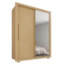 Ver imagem 2 de Guarda-roupa com Espelho Solteiro 2 Portas 2 Gavetas Costa Rica