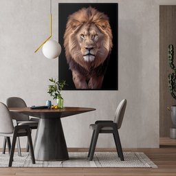 Quadro Decorativo Leão Judá Sala Quarto Moldura CxAlta 40x60 Arte na Arte Moldura Preta - 10