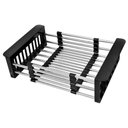 Ver imagem 3 de Escorredor Ajustável Pia e Alça Apoio Aço Inox Retrátil 48cm