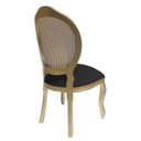 Ver imagem 2 de 2 Cadeira Medalhão Madeira Entalhada com Tela Telinha Palhinha Poltrona Natural Provençal Indiana de