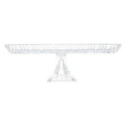 Prato para Bolo de Cristal Janine 29,5cm X 19,5cm - 2