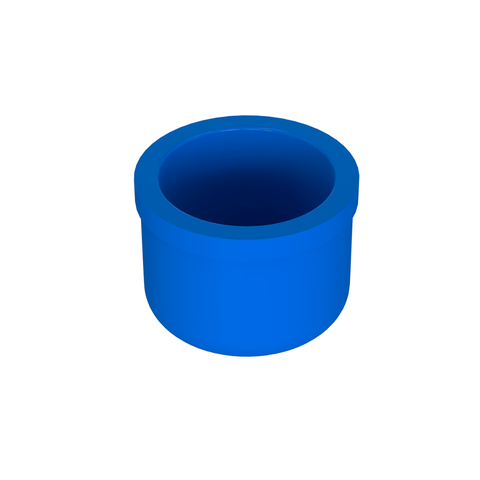 10 Unidades Cap para Irrigação Bitola 35mm Pvc Azul Durín
