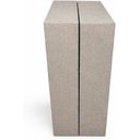 Ver imagem 3 de Cama Box Solteiro Base Revestimento Bege Linho 188X78X28,5cm Altura Elegante Disign, Pés em Madeira
