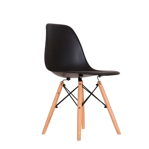 Kit 4 Cadeiras Charles Eames Eiffel - Original Preto
