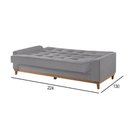 Ver imagem 4 de Sofá Cama 2 Lugares Living Linho M-157 Martins Cinza