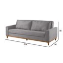 Ver imagem 3 de Sofá Cama 2 Lugares Living Linho M-157 Martins Cinza