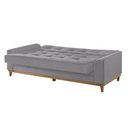 Ver imagem 2 de Sofá Cama 2 Lugares Living Linho M-157 Martins Cinza