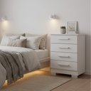 Ver imagem 1 de Cômoda para Quarto 4 Gavetas em MDP Carol Branco