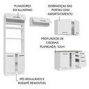 Ver imagem 5 de Armário de Cozinha Completa 270cm Branco Agata Madesa 07