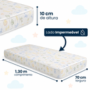 Ver imagem 4 de Colchão de Berço Baby D18 130x70x10 Americano Impermeável
