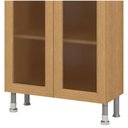Ver imagem 2 de Cristaleira Ditália Aspen 2 Portas de Vidro Carvalho Cd-308