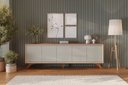 Ver imagem 5 de Buffet Premium 5 Portas Mavaular Naturalle/off White