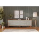 Ver imagem 5 de Buffet Premium 5 Portas Mavaular Naturalle/off White