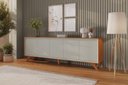 Ver imagem 4 de Buffet Premium 5 Portas Mavaular Naturalle/off White