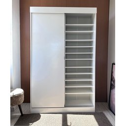 Sapateira 2 Portas de Correr sem Espelho com Luz Led Diamante - 7
