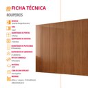 Ver imagem 7 de Guarda Roupa Casal Atacama Mdf 8 Portas 4 Gavetas e 8 Prateleiras Moderna Mobília