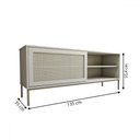 Ver imagem 5 de Rack para Tv até 55 Polegadas Heron 1 Porta Off White - Panorama Móveis