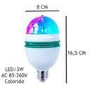 Ver imagem 2 de Lampada Led Rgb Colorida Festa Giratória Globo