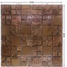 Pastilha de Vidro Cristal Cobre Efeito Metalizado 30x30cm - 8