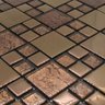 Pastilha de Vidro Cristal Cobre Efeito Metalizado 30x30cm - 4