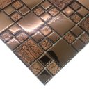 Ver imagem 7 de Pastilha de Vidro Cristal Cobre Efeito Metalizado 30x30cm