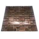 Ver imagem 5 de Pastilha de Vidro Cristal Cobre Efeito Metalizado 30x30cm