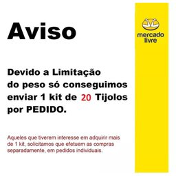 Kit 20 Tijolos Bloco de Vidro Transp Liso 19x19x8 Tradestar - 3