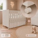 Ver imagem 7 de Berço 3 em 1 para Colchão 130x 70cm 100% MDF Katatau Areia Bege