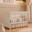 Ver imagem 1 de Berço 3 em 1 para Colchão 130x 70cm 100% MDF Katatau Areia Bege