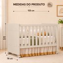 Ver imagem 3 de Berço 3 em 1 para Colchão 130x 70cm 100% MDF Katatau Areia Bege
