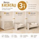 Ver imagem 5 de Berço 3 em 1 para Colchão 130x 70cm 100% MDF Katatau Areia Bege