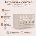 Ver imagem 6 de Berço 3 em 1 para Colchão 130x 70cm 100% MDF Katatau Areia Bege
