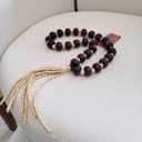 Ver imagem 1 de Colar Decor Madeira Pendente Bolas 56cm