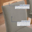 Ver imagem 5 de Conjunto de Mesa 4 Lugares Isla e Cadeiras Lyra em MDF Cinamomo e Off White