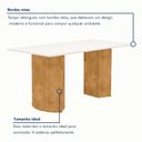 Ver imagem 4 de Conjunto de Mesa 4 Lugares Isla e Cadeiras Lyra em MDF Cinamomo e Off White