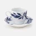 Ver imagem 1 de Xícara para Café Blue Pottery com Pires Blue Gardenia