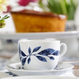 Xícara para Café Blue Pottery com Pires Blue Gardenia - 4