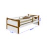 Cama Solteiro Bianca com Proteção Lateral e Auxiliar Branco / Mel Casa e Bebê Shop - 2
