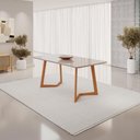 Ver imagem 2 de Mesa de Jantar Fineza 6 Lugares Retangular MDF 120x80cm Cinamomo 120cm JCM Movelaria