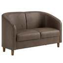 Ver imagem 1 de Poltrona Namoradeira 2 Lugares Aura 120 cm Pes Madeira Courino Tcs 729 Moll