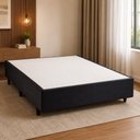 Ver imagem 1 de Base Box Casal 138x39cm em Poliester Idea Preto
