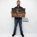 Ver imagem 2 de Quadro Decorativo em Canvas Paisagem Vista Dubai TACOLADO PAPEL DE PAREDE Moldura Flutuante 4,5cm Fr